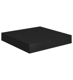 Étagères murales flottantes 4 pcs Noir 23x23,5x3,8 cm MDF