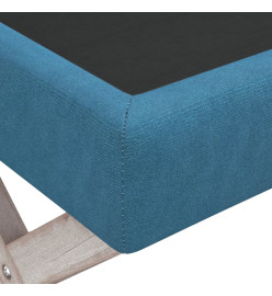 Tabouret de rangement Bleu 110x45x49 cm Velours