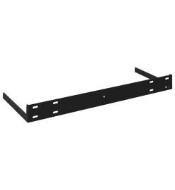 Étagère murale flottante Noir brillant 90x23,5x3,8 cm MDF