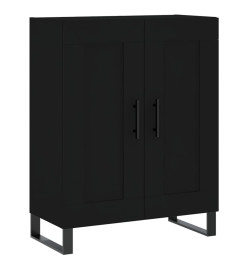 Buffet haut Noir 69,5x34x180 cm Bois d'ingénierie