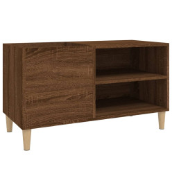 Armoire à disques chêne marron 84,5x38x48 cm bois d'ingénierie