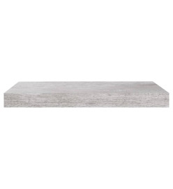 Étagères murales flottantes 4 pcs Gris béton 50x23x3,8 cm MDF