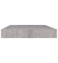 Étagères murales flottantes 4 pcs Gris béton 50x23x3,8 cm MDF