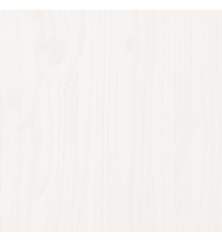 Cadre de lit blanc 120x190 cm petit double bois massif de pin