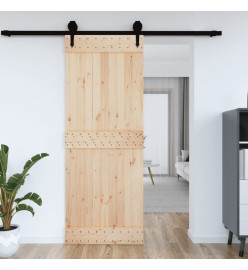 Porte 85x210 cm bois massif de pin