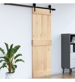 Porte 85x210 cm bois massif de pin