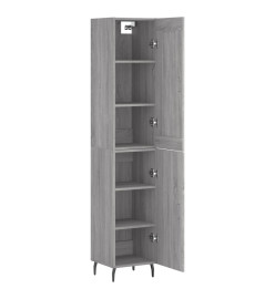 Buffet haut Sonoma gris 34,5x34x180 cm Bois d'ingénierie