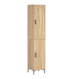 Buffet haut Chêne sonoma 34,5x34x180 cm Bois d'ingénierie