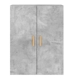 Armoires murales 2 pcs gris béton bois d'ingénierie