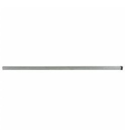 Poteaux de clôture de jardin 40 pcs argenté 260 cm acier