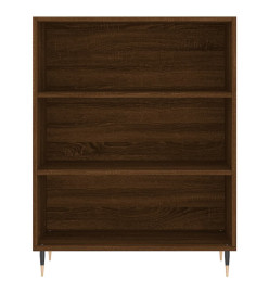 Buffet haut Chêne marron 69,5x34x180 cm Bois d'ingénierie