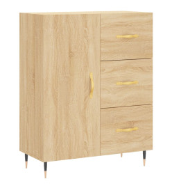 Buffet haut Chêne sonoma 69,5x34x180 cm Bois d'ingénierie