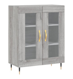 Buffet haut Sonoma gris 69,5x34x180 cm Bois d'ingénierie