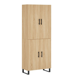 Buffet haut Chêne sonoma 69,5x34x180 cm Bois d'ingénierie