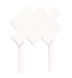 Cadre de lit avec tête de lit blanc 90x200 cm bois massif