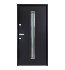 Porte d'entrée anthracite 110x207,5 cm aluminium