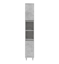 Ensemble de meubles de salle de bain 3 pcs gris béton