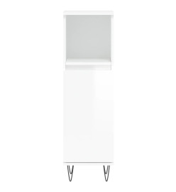 Ensemble de meubles de salle de bain 3 pcs blanc brillant