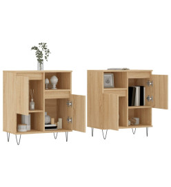 Buffets 2 pcs chêne sonoma bois d'ingénierie