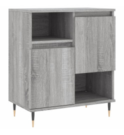 Buffets 2 pcs sonoma gris bois d'ingénierie