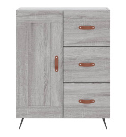 Buffet haut Sonoma gris 69,5x34x180 cm Bois d'ingénierie