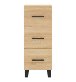 Buffet haut Chêne sonoma 34,5x34x180 cm Bois d'ingénierie