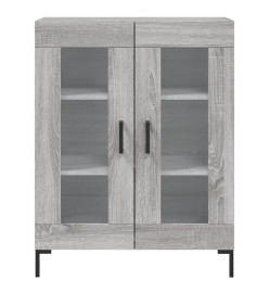 Buffet haut Sonoma gris 69,5x34x180 cm Bois d'ingénierie