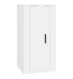 Ensemble de meubles TV 3 pcs Blanc Bois d'ingénierie