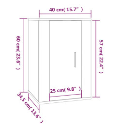 Ensemble de meubles TV 2 pcs chêne sonoma bois d'ingénierie