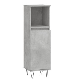 Ensemble d'armoires de salle de bain 3 pcs gris béton