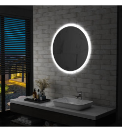 Miroir à LED pour salle de bain 80 cm