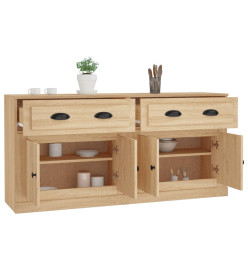 Buffets 2 pcs chêne sonoma bois d'ingénierie