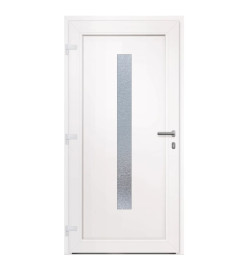 Porte d'entrée anthracite 98x200 cm PVC