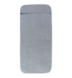 Serviettes de plage 6 pcs gris 60x135 cm tissu 400 GSM