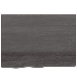 Dessus de bureau gris foncé 80x60x2 cm bois chêne traité