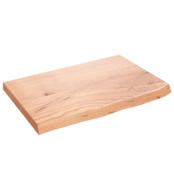 Dessus de table marron clair 60x40x4 cm bois chêne traité