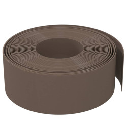 Bordures de jardin 5 pcs marron 10 m 20 cm polyéthylène