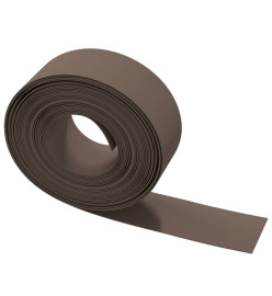 Bordures de jardin 5 pcs marron 10 m 20 cm polyéthylène