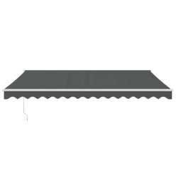 Auvent rétractable anthracite 4x3 m tissu et aluminium