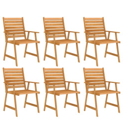 Mobilier de salle à manger de jardin 7 pcs Bois d'acacia solide