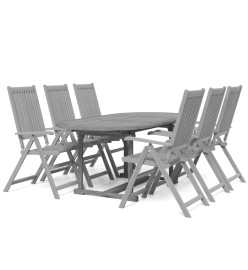 Ensemble de salle à manger de jardin 7 pcs Bois d'acacia solide