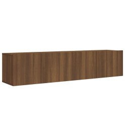 Ensemble de meubles TV 2 pcs Chêne marron Bois d'ingénierie