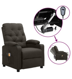 Fauteuil électrique de massage Taupe Tissu