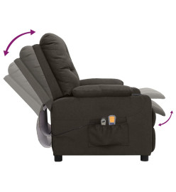 Fauteuil électrique de massage Taupe Tissu