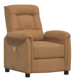 Fauteuil de massage Taupe Tissu microfibre