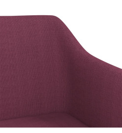 Chaises pivotantes à manger lot de 4 violet tissu