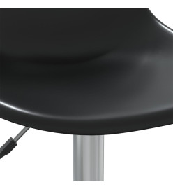 Chaise pivotante de salle à manger Noir PP