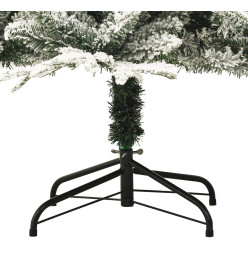 Sapin de Noël artificiel LED et flocons de neige 240 cm PVC PE