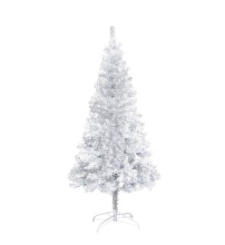 Arbre de Noël artificiel avec LED et boules Argenté 150 cm PET