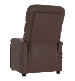 Fauteuil de massage électrique Marron Similicuir